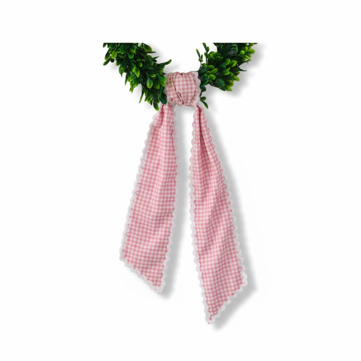 Scalloped Wreath Sash Holidays Entryway Decor