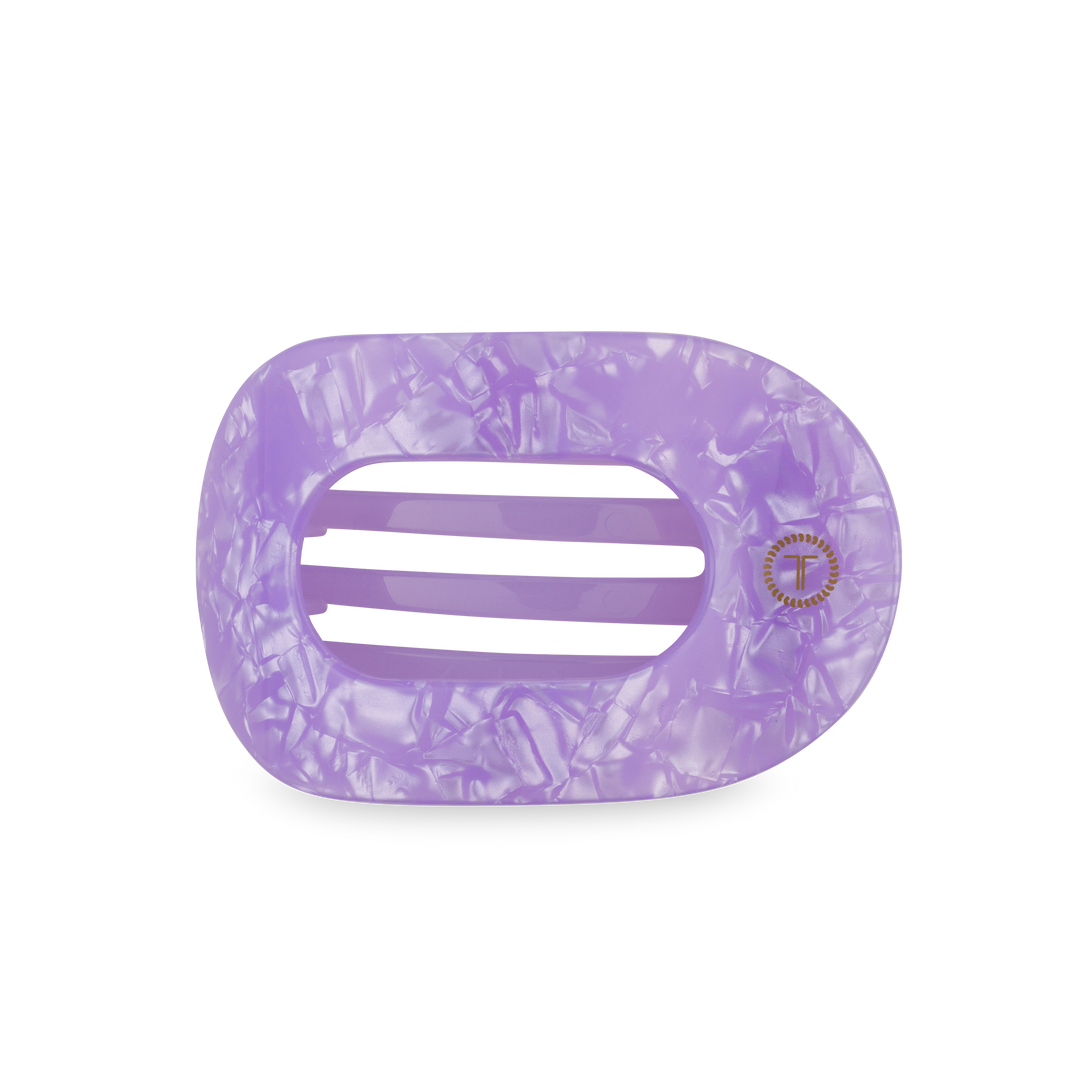 TELETIES - Flat Round Hair Clip | Medium | Lavender Mist