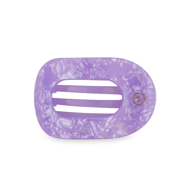 TELETIES - Flat Round Hair Clip | Medium | Lavender Mist
