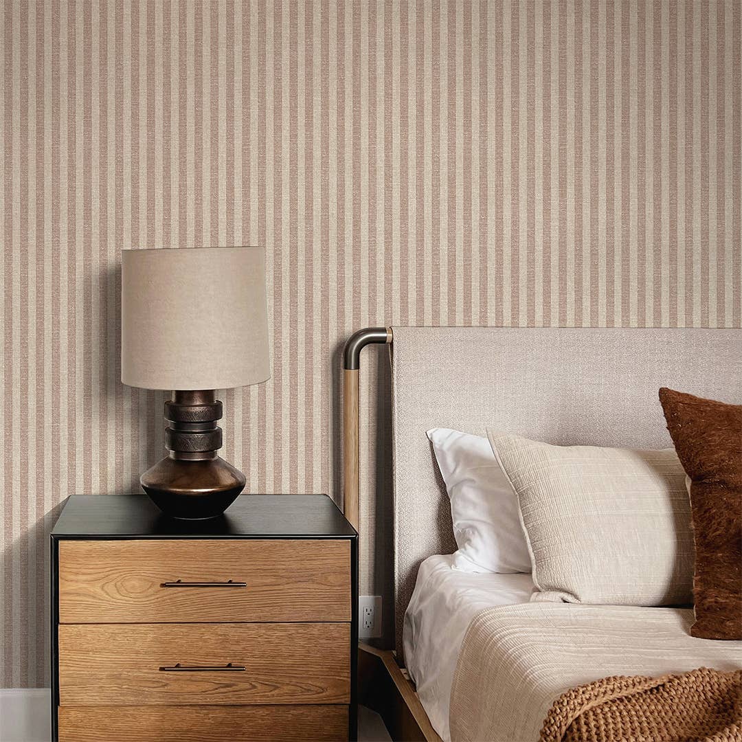 Tempaper & Co ® - Charles Street Stripe Peel and Stick Wallpaper, 28 sq ft