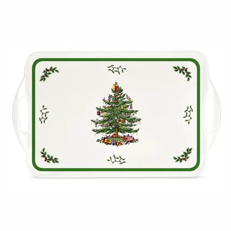 Spode Christmas Tree Large Melamine Handled Tray