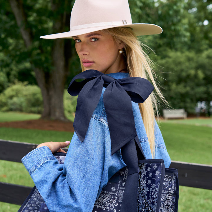 Case-Mate - Case-Mate Navy Bandana Bow Jelly Tote Bag