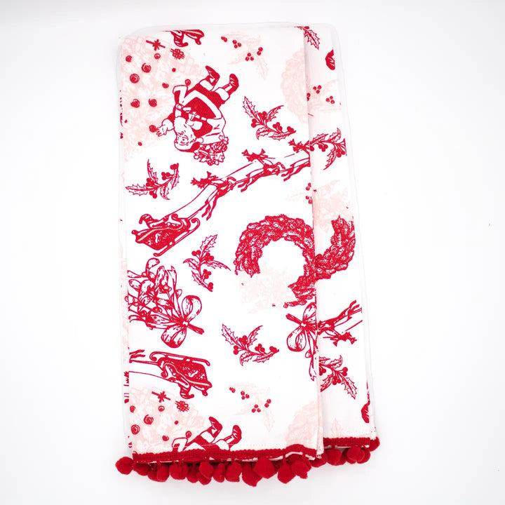 Kitchen Towel Set - Santa Toile