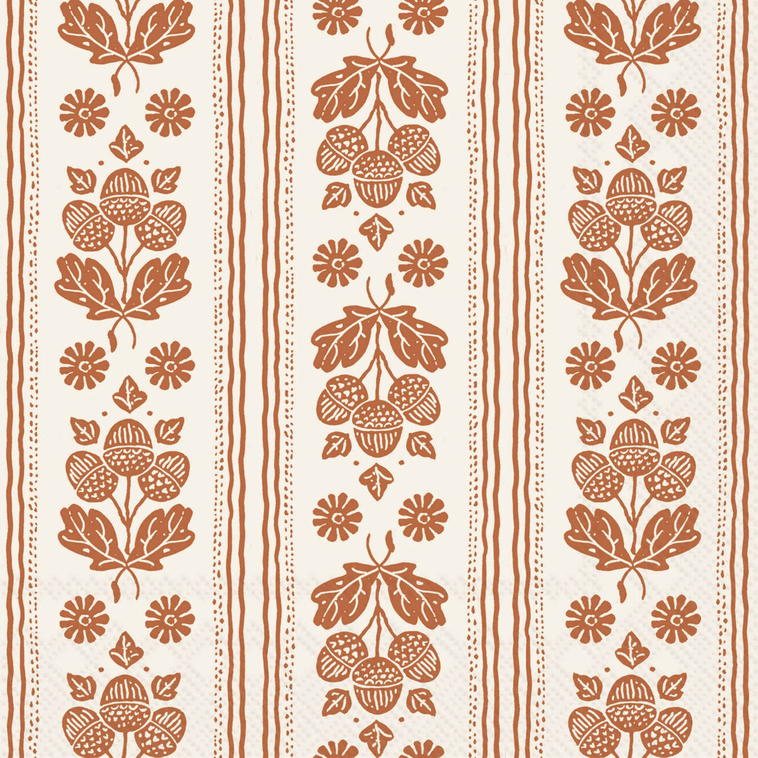 Orange Autumn Wallpaper Luncheon Napkins Set of 20