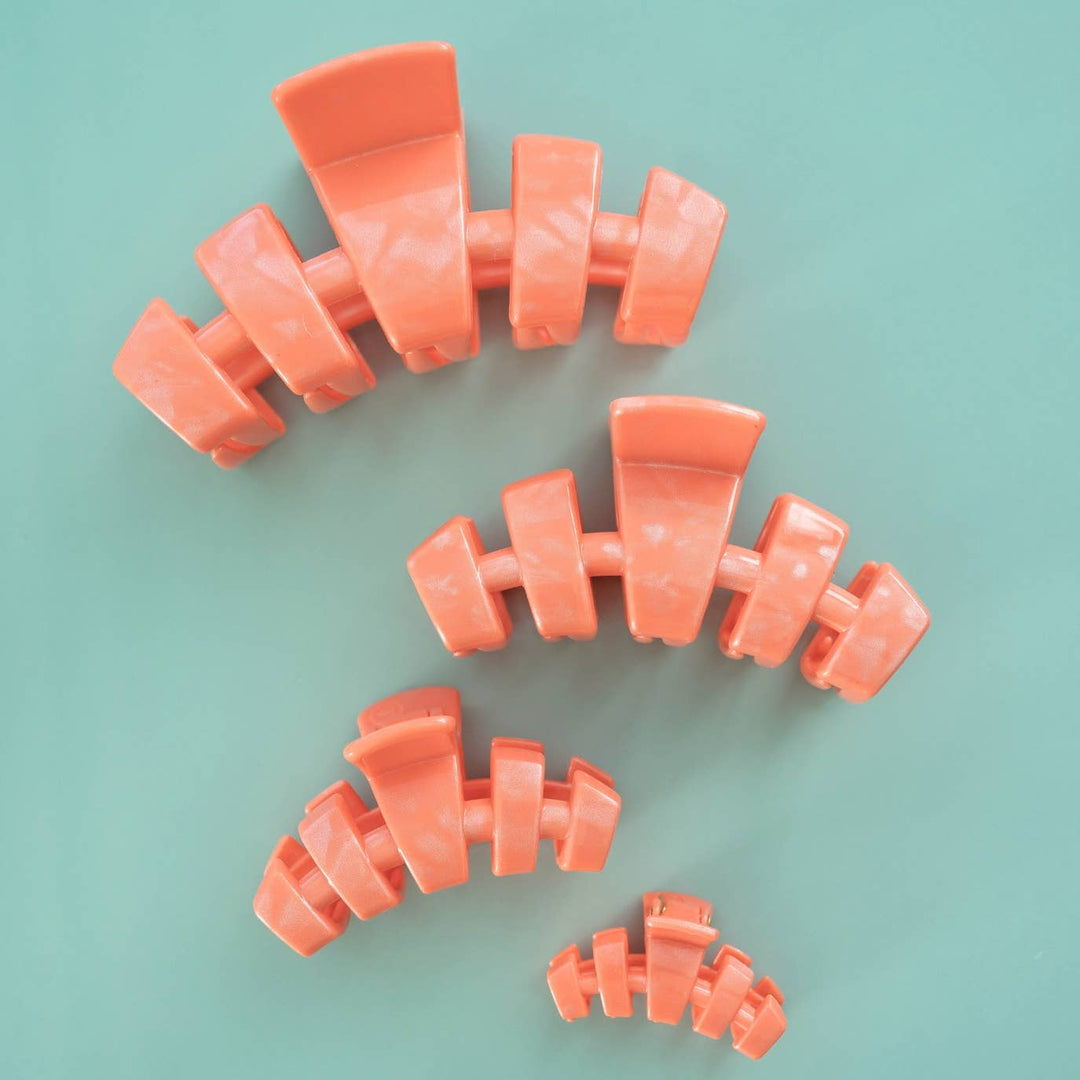 TELETIES - Classic Hair Clip | Medium | Dreamsicle