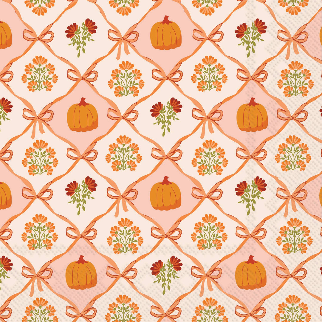 Harvest Bloom Toile Luncheon Napkins Set of 20