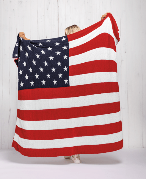 Chenille Americana Blanket