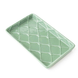 Textured Guest Towel Tray - Green