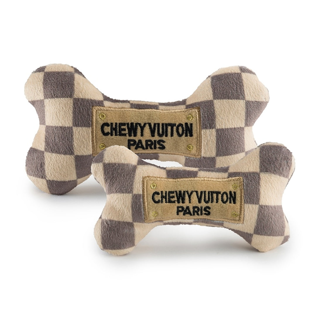 Checker Chewy Vuiton Bone - Large
