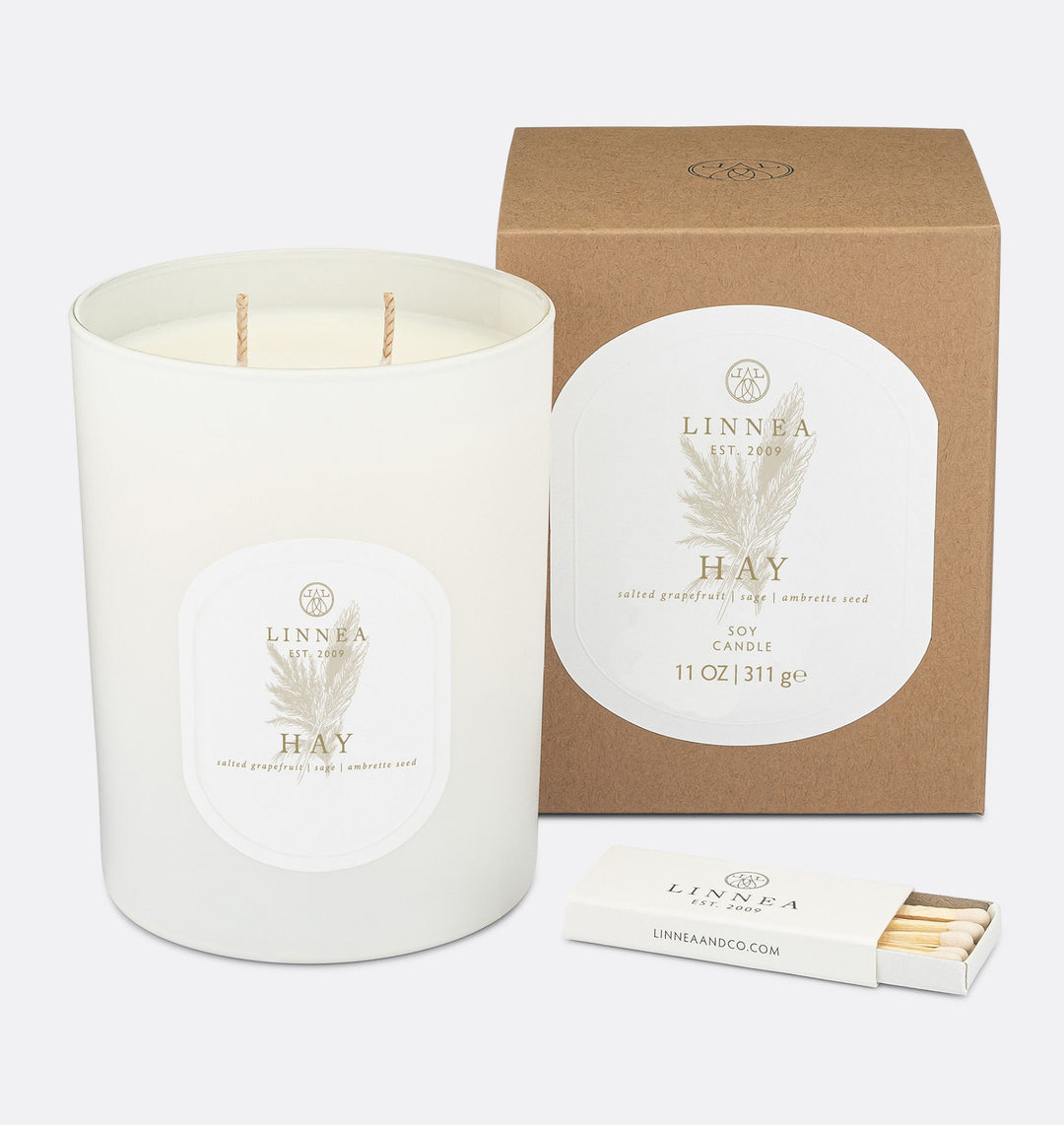 Hay Large 2-Wick Candle
