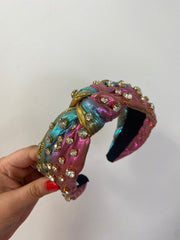 Rainbow Iridescent w/ Crystals Headband