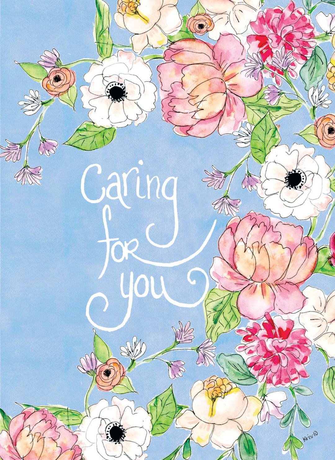 Sympathy Card | Caring For You Floral