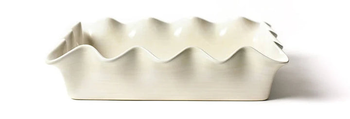 Signature White Large Ruffle Casserole