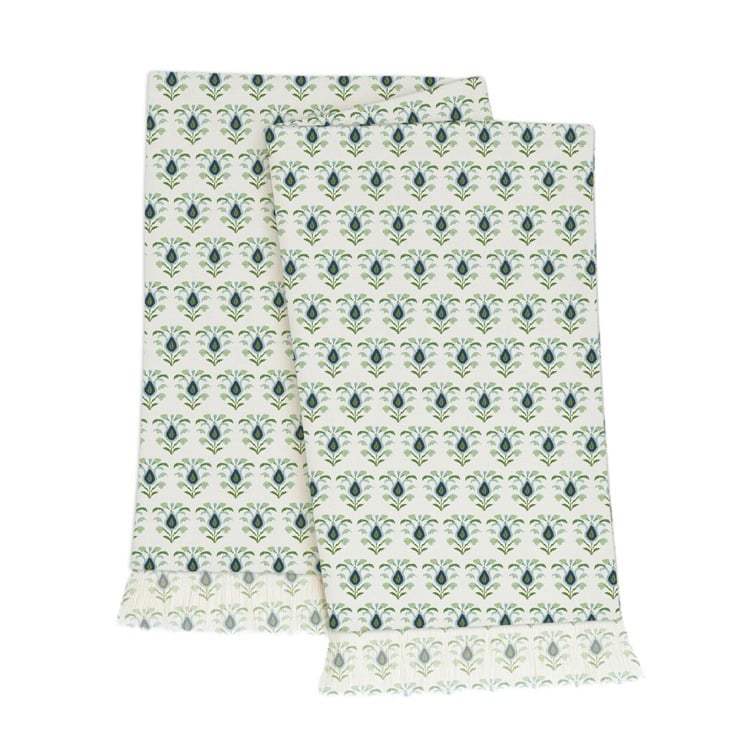 Rosemary White Throw Blanket