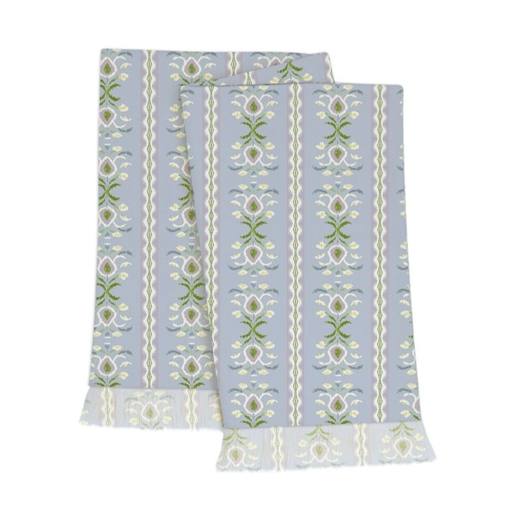 Rosemary Stripe Lavender Throw Blanket