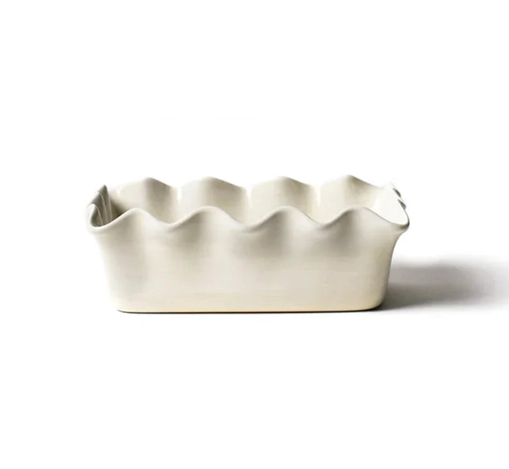 Signature White Ruffle Loaf Pan