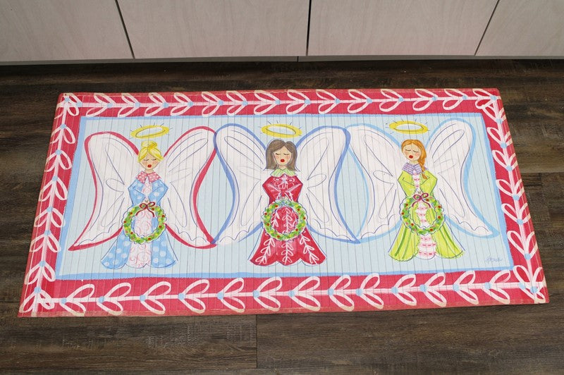 Bamboo Mat Colorful Angel Trio - Haley Bush