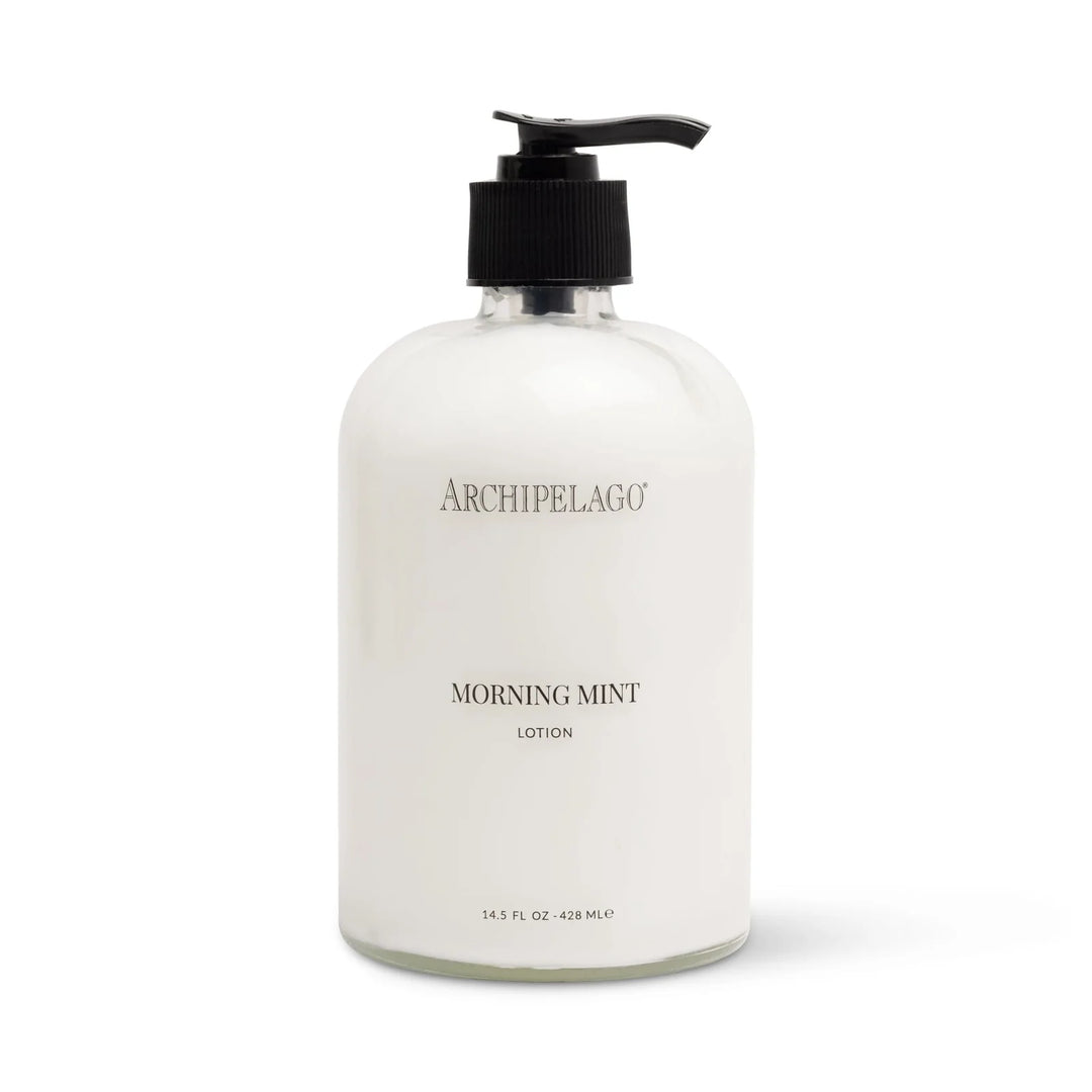 Morning Mint Hand Lotion Glass Bottle