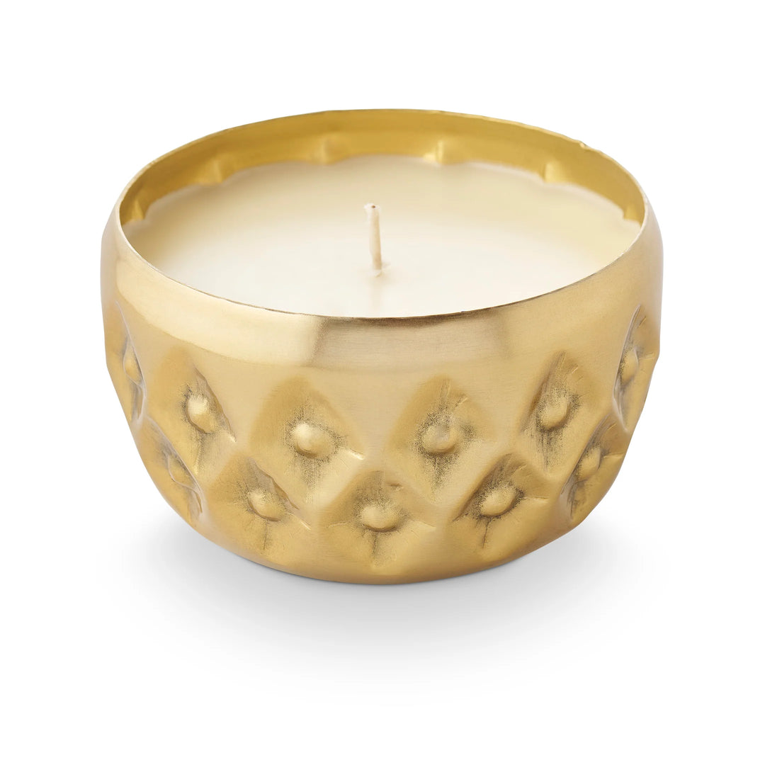 Winter White Radiant Pressed Metal