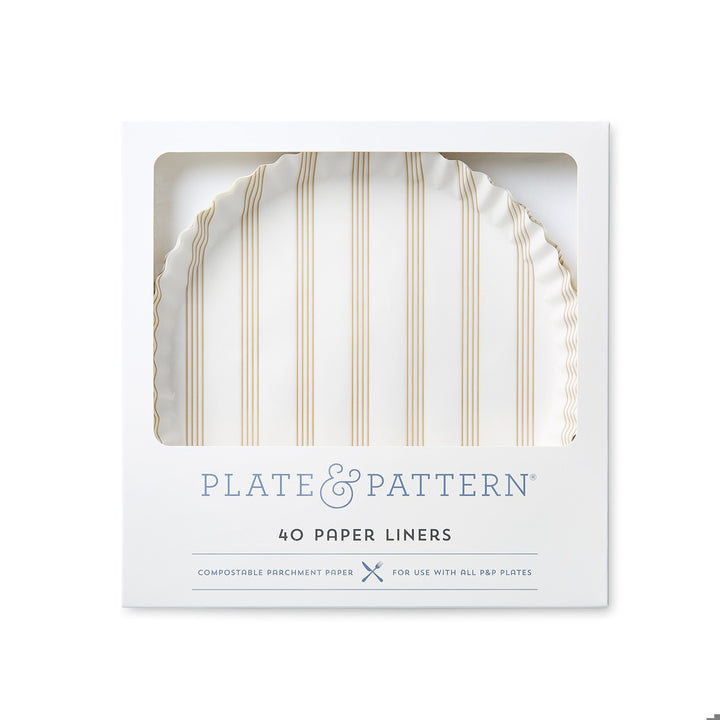 Sandy Stripes preformed plate liners