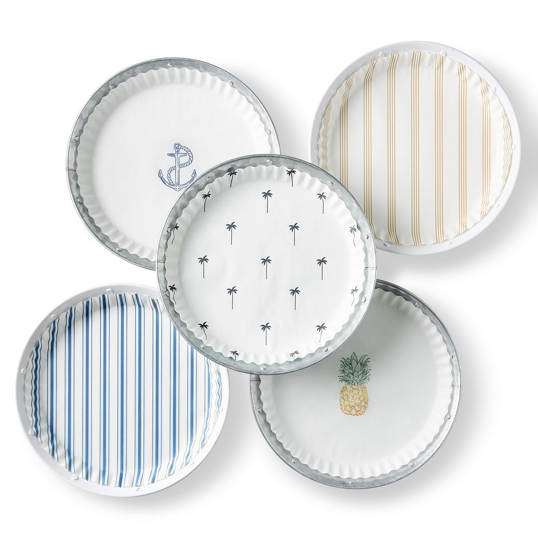 Sandy Stripes preformed plate liners
