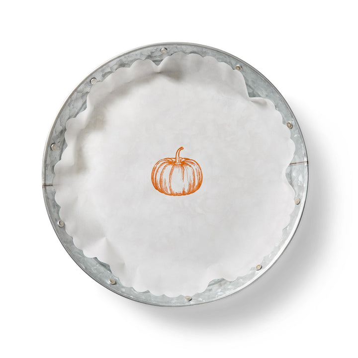Pumpkin Spice flat plate liners