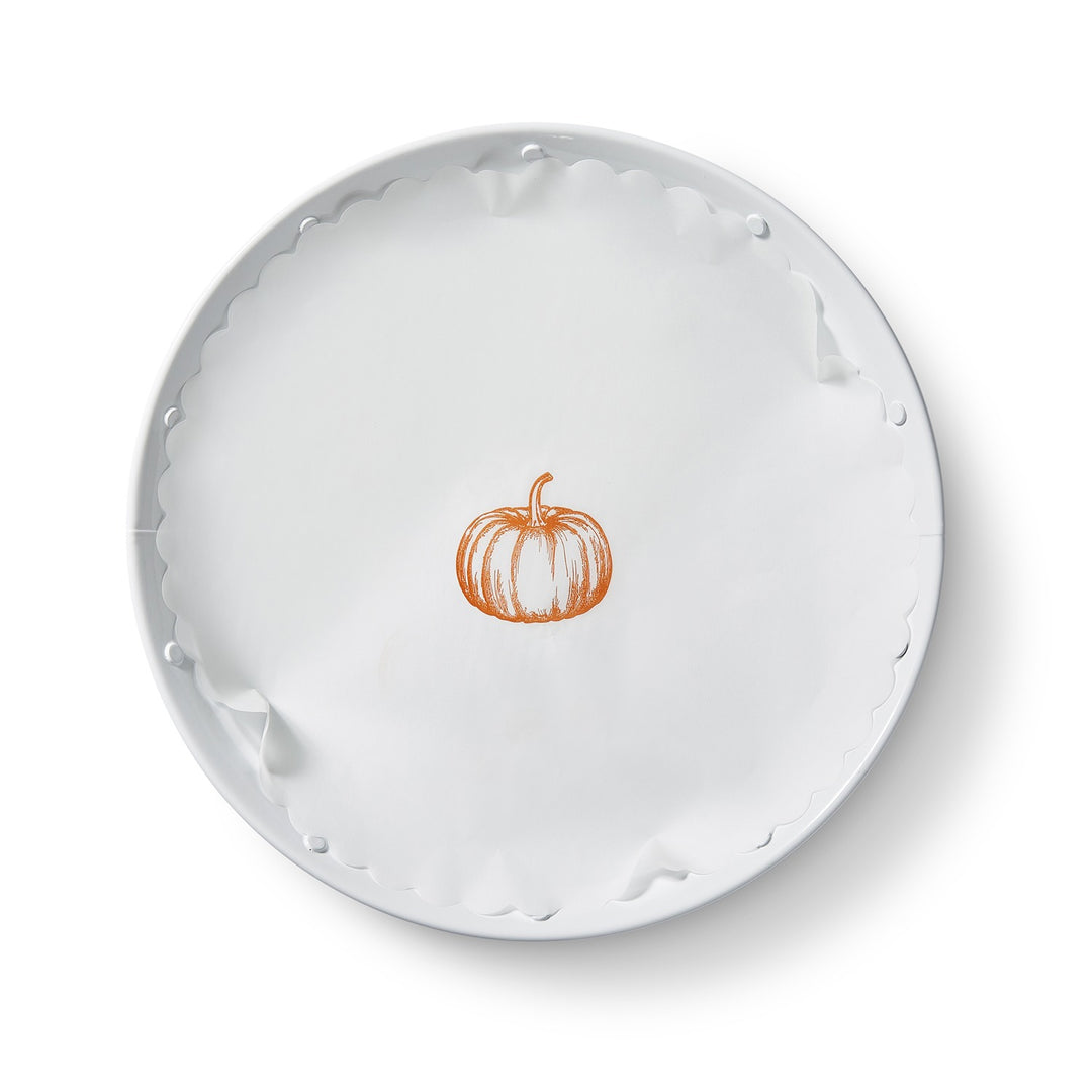 Pumpkin Spice flat plate liners