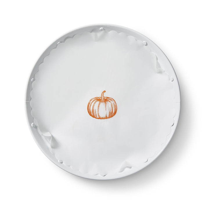 Pumpkin Spice flat plate liners