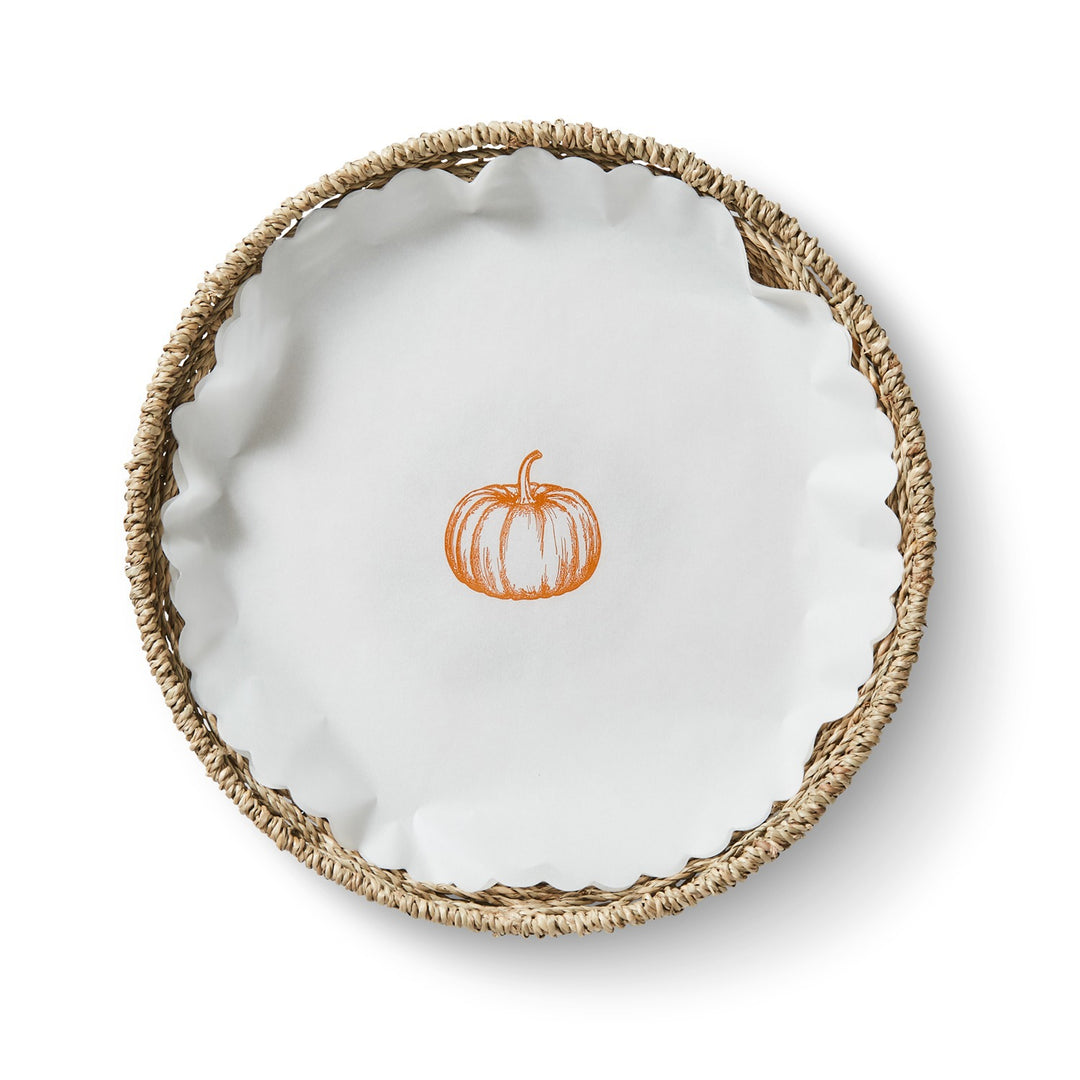 Pumpkin Spice flat plate liners