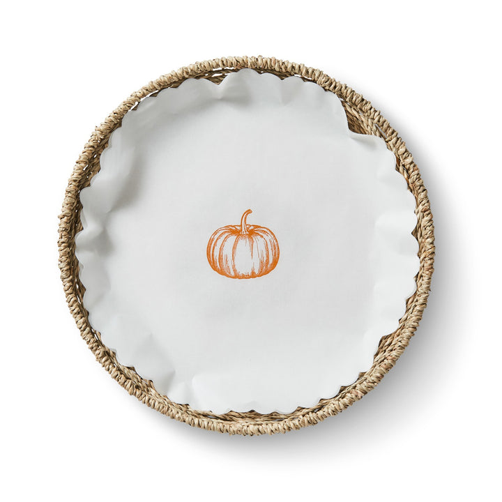 Pumpkin Spice flat plate liners