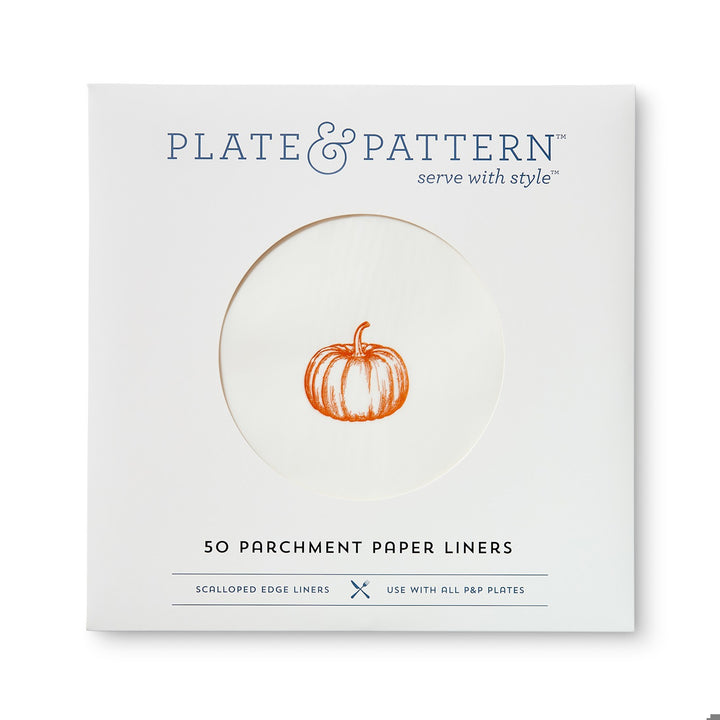 Pumpkin Spice flat plate liners