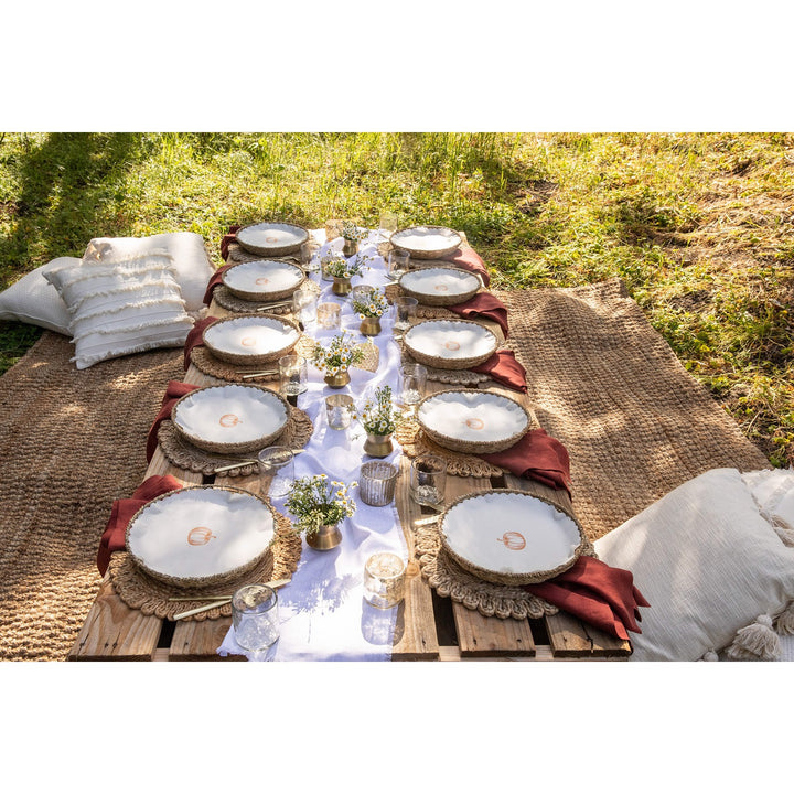 Pumpkin Spice flat plate liners