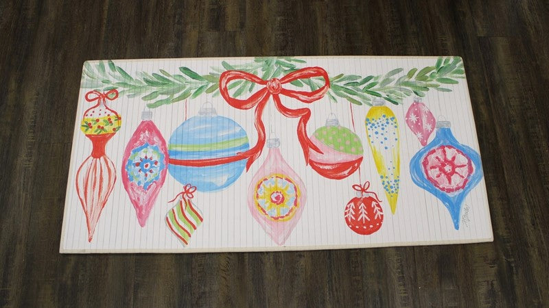 Bamboo Runner Garland with Ornaments - Haley Bush