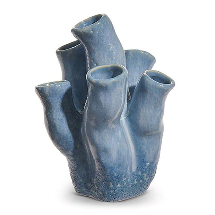 6.5 Blue Organ Pipe Coral Vase