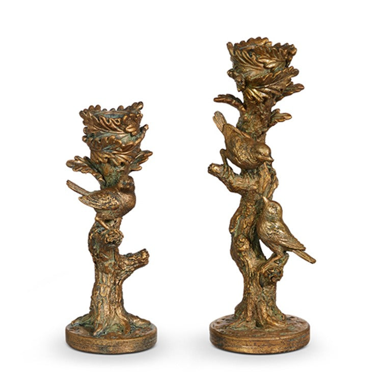9.25 Bird on Branch Candle Sticks