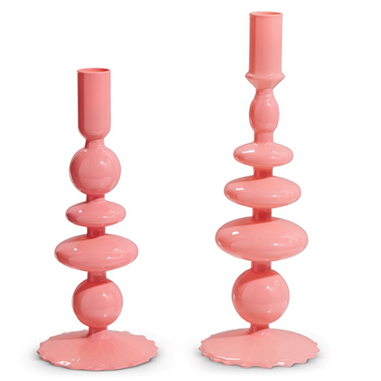 10.25 Pink Candle Sticks
