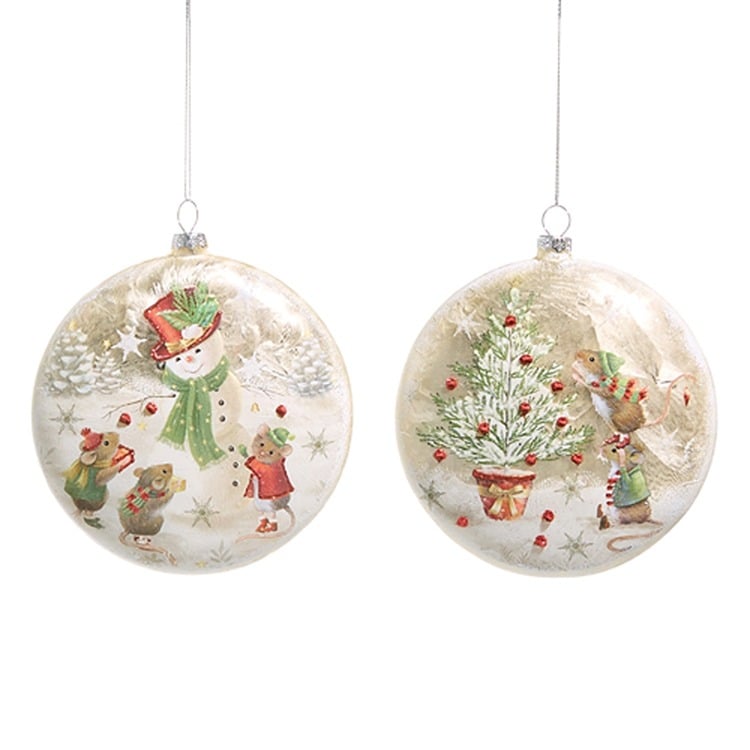 5 A Very Mouse Christmas Disc Ornament