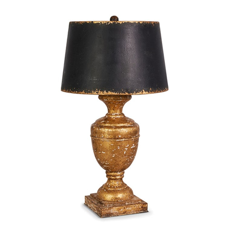 26 Antique Gold Lamp with Shade