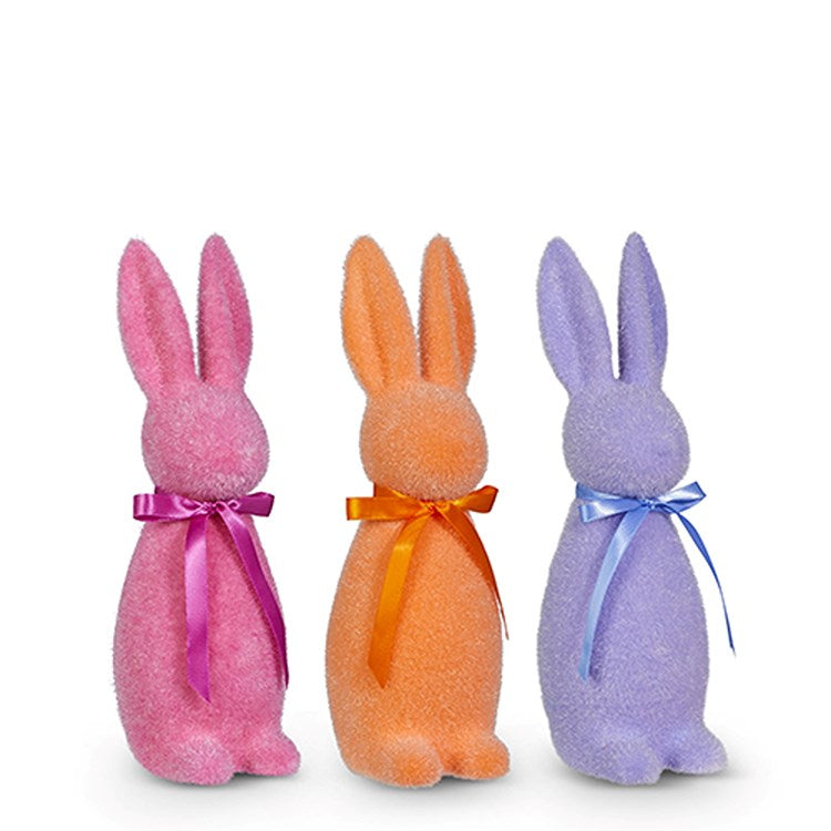 11.5 Sherbet Flocked Bunny