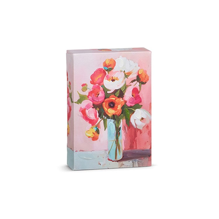6 Pink Floral Wall Art