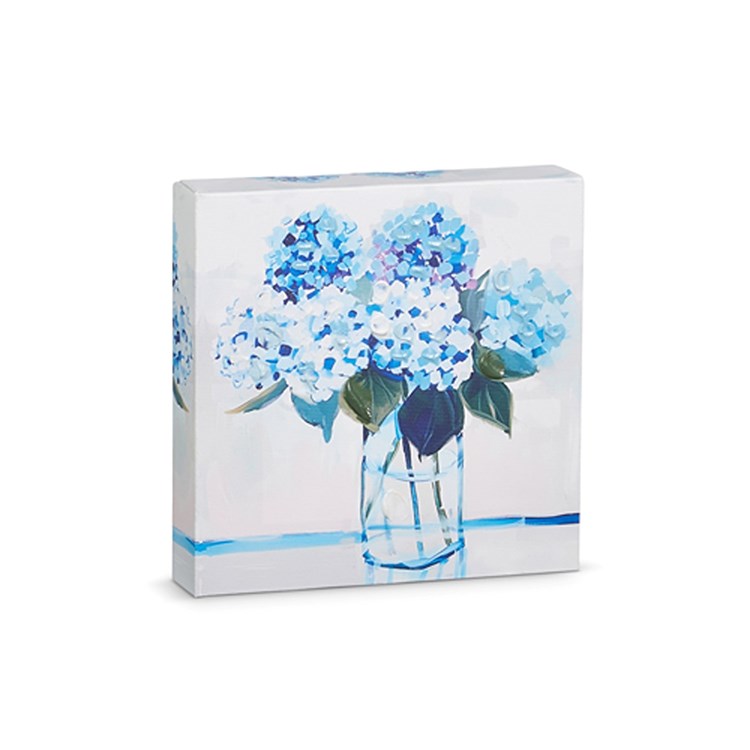 6 Blue Floral Wall Art