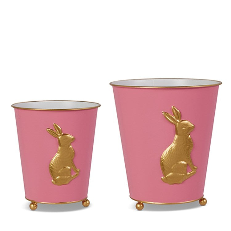 9 Pink Bunny Cache Pots