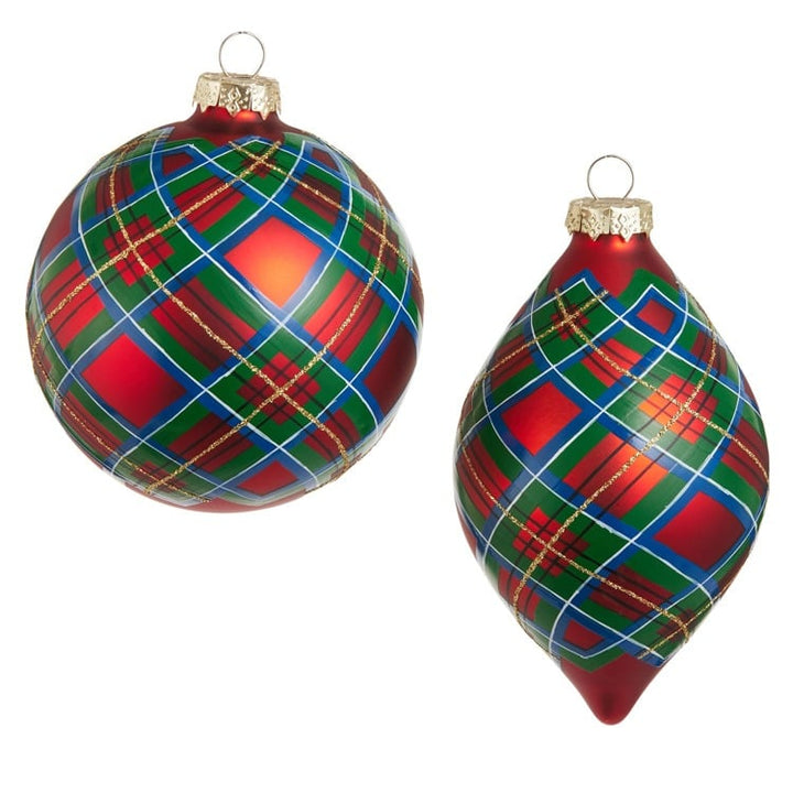 4 Plaid Ornament