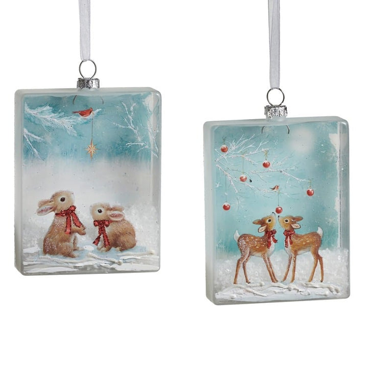 4.25 Winter Wonders Rectangle Disc Ornament