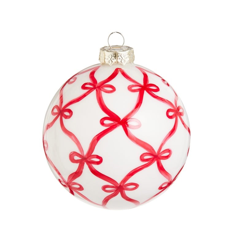 4 Red Bow Ornament