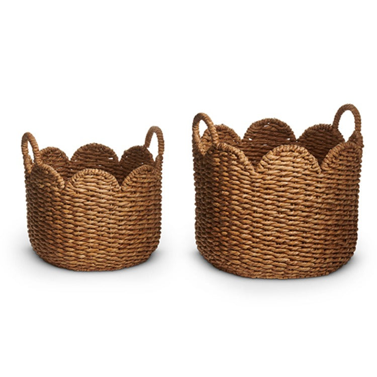 19.5 Scalloped Baskets