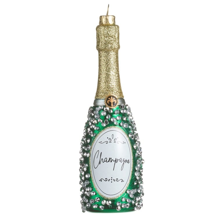 6 Champagne Bottle Ornament