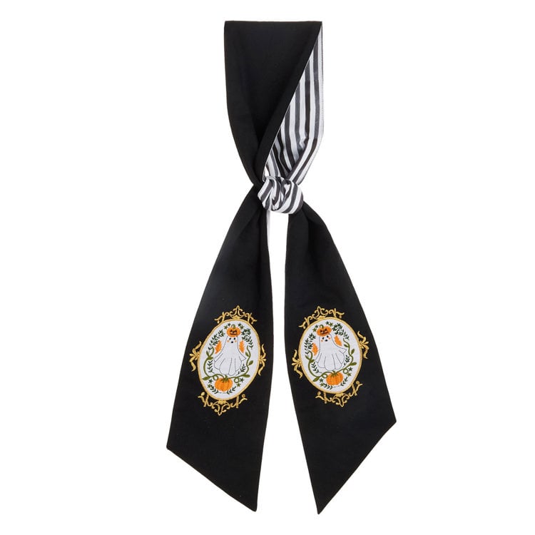 60 A Sweet Haunting Reversible Wreath Sash