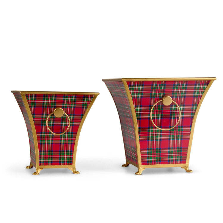 12.5 Plaid Cache Pots