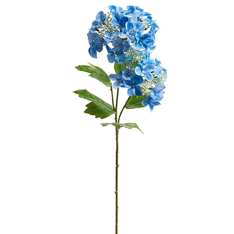 19 Real Touch Blue Hydrangea Spray